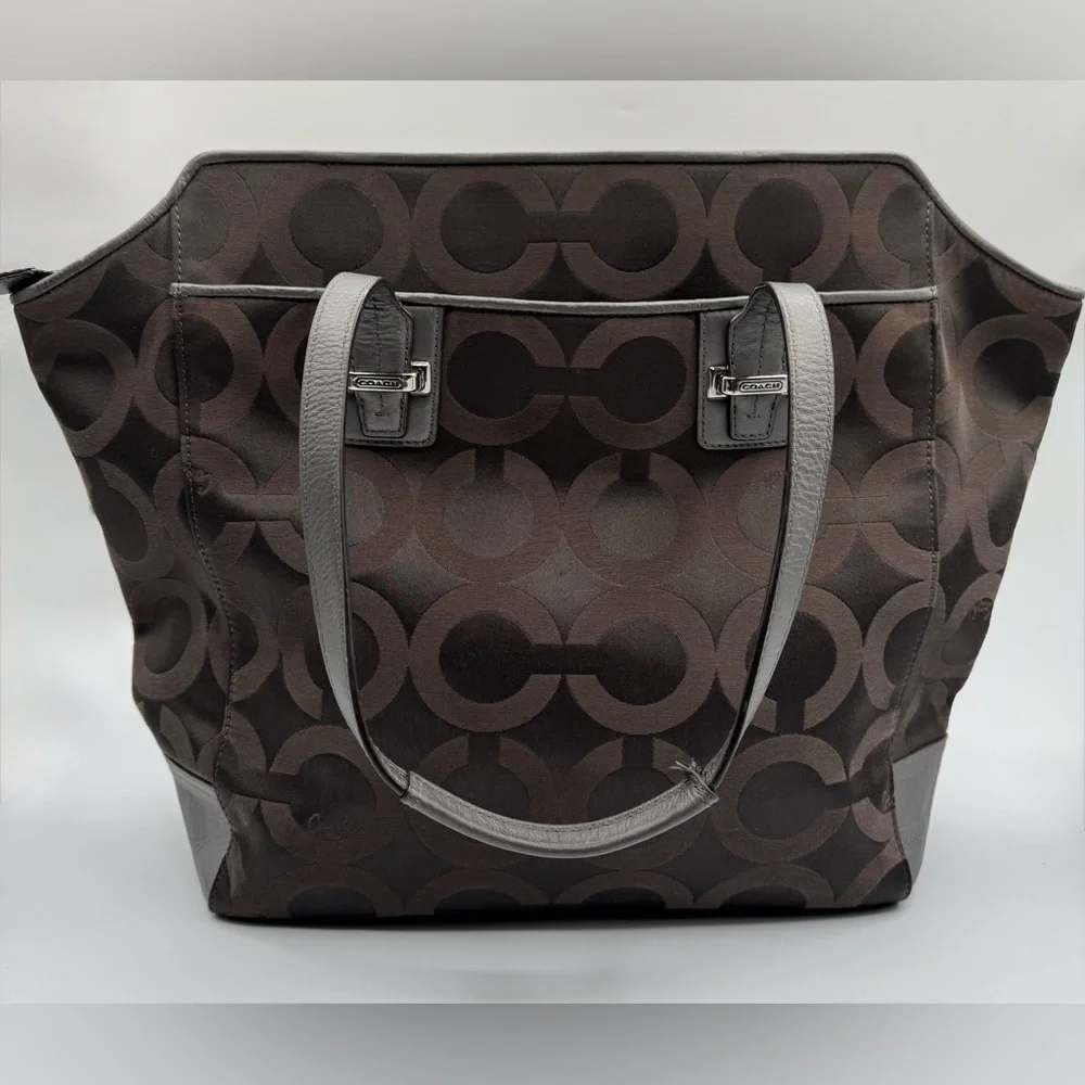 Coach Taylor Op Art Alexis Carryall Tote Bag | Very Good Condition